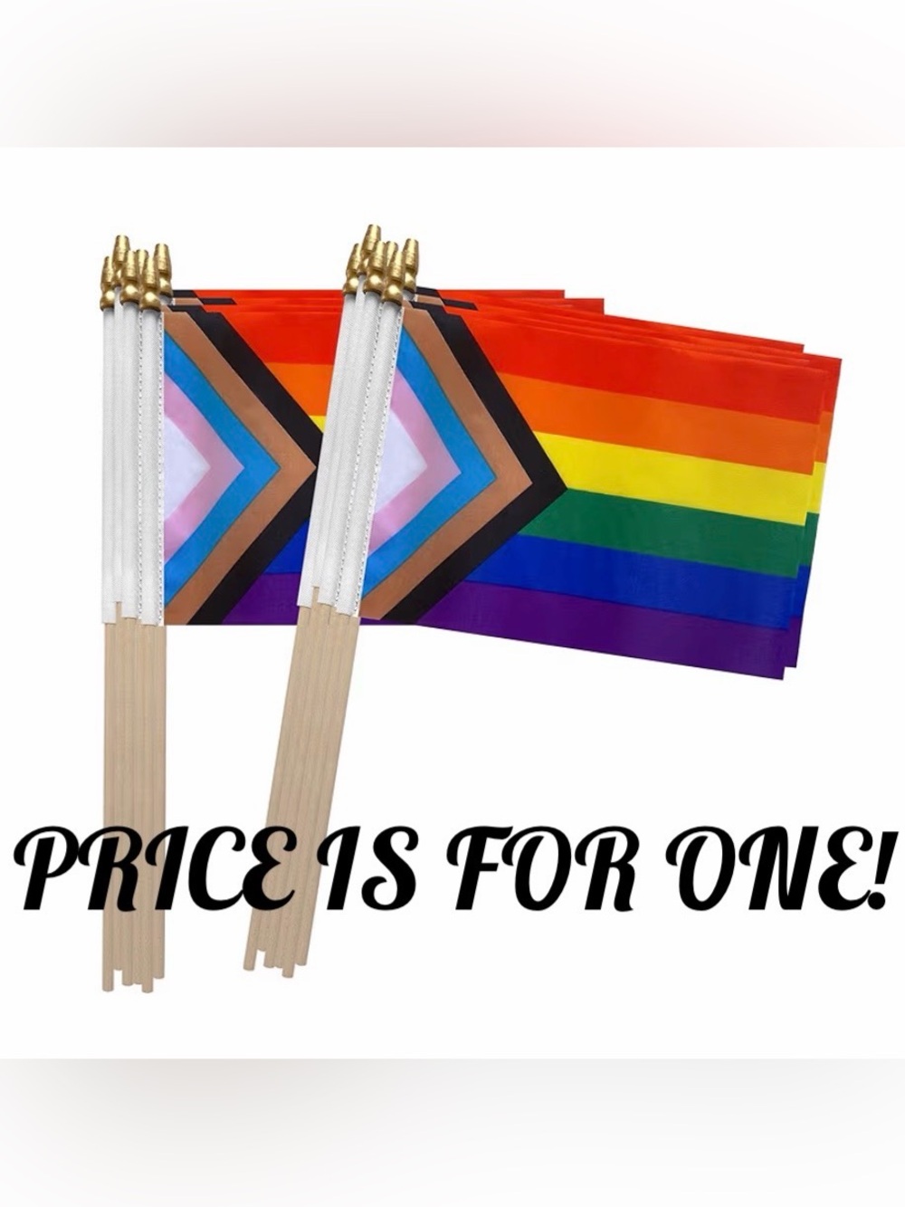 PRIDE FLAGS/12”H/ALLIES/LGBTQ/SELF-AFFIRMATION/SUPPORT/PRIDE MONTH/SAFE-PLACE!
